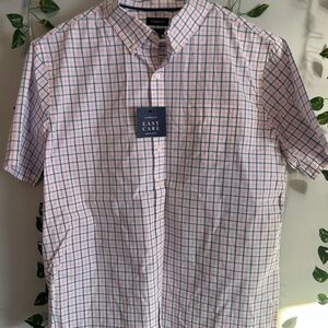 Men’s Casual Button-Down Plaid Shirt